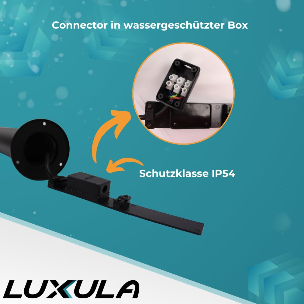 LUXULA Wegeleuchte GU10 IP44 60cm Pollerleuchte