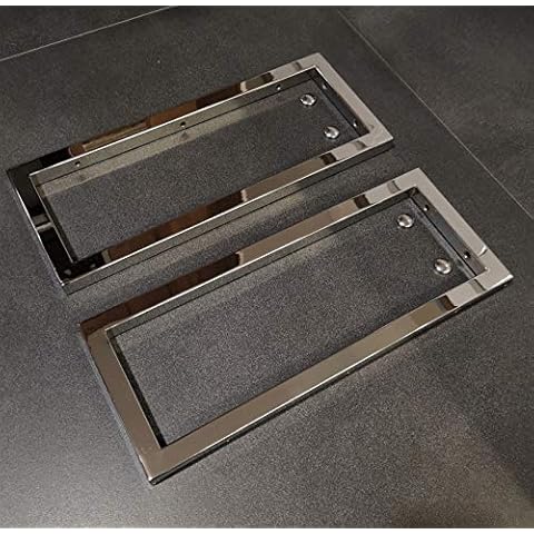 2er Set Chrom Handtuchhalterung/Wandhalterung Waschtischplatte Regalträger Konsolenhalterung Wandkonsole Konsolenträger Cover