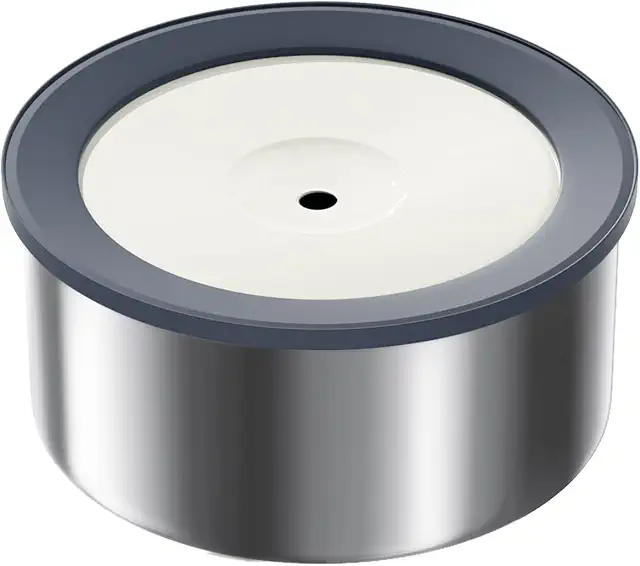 Gamelle d'eau anti-éclaboussures pour chiens, distributeur 2L en acier inoxydable