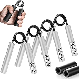 FLYFE Grip Strength Trainer, Hand Grip Strengthener, Forearm Strengthening Devices, 1 Pack, 4 Pack or 6 Pack, 50LB-350LB
