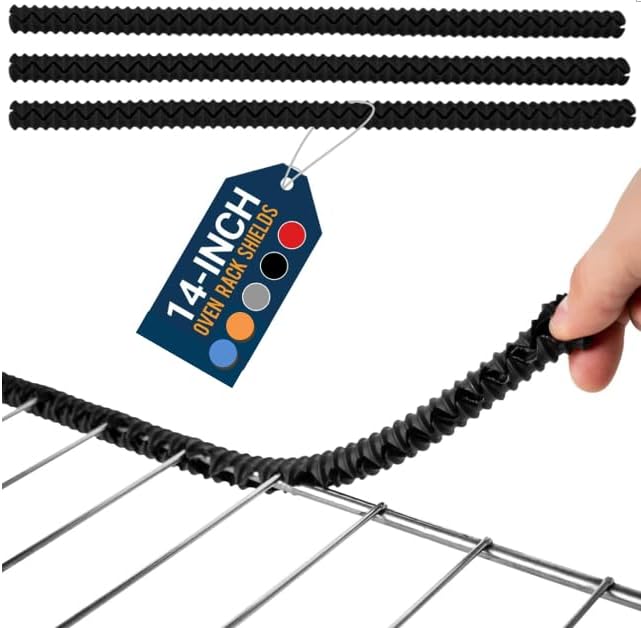 ラックシールド用シリコンオーブンガード - 耐熱シリコンオーブンラックプロテクターガード Agai(6パック) 火傷や傷に対するガー