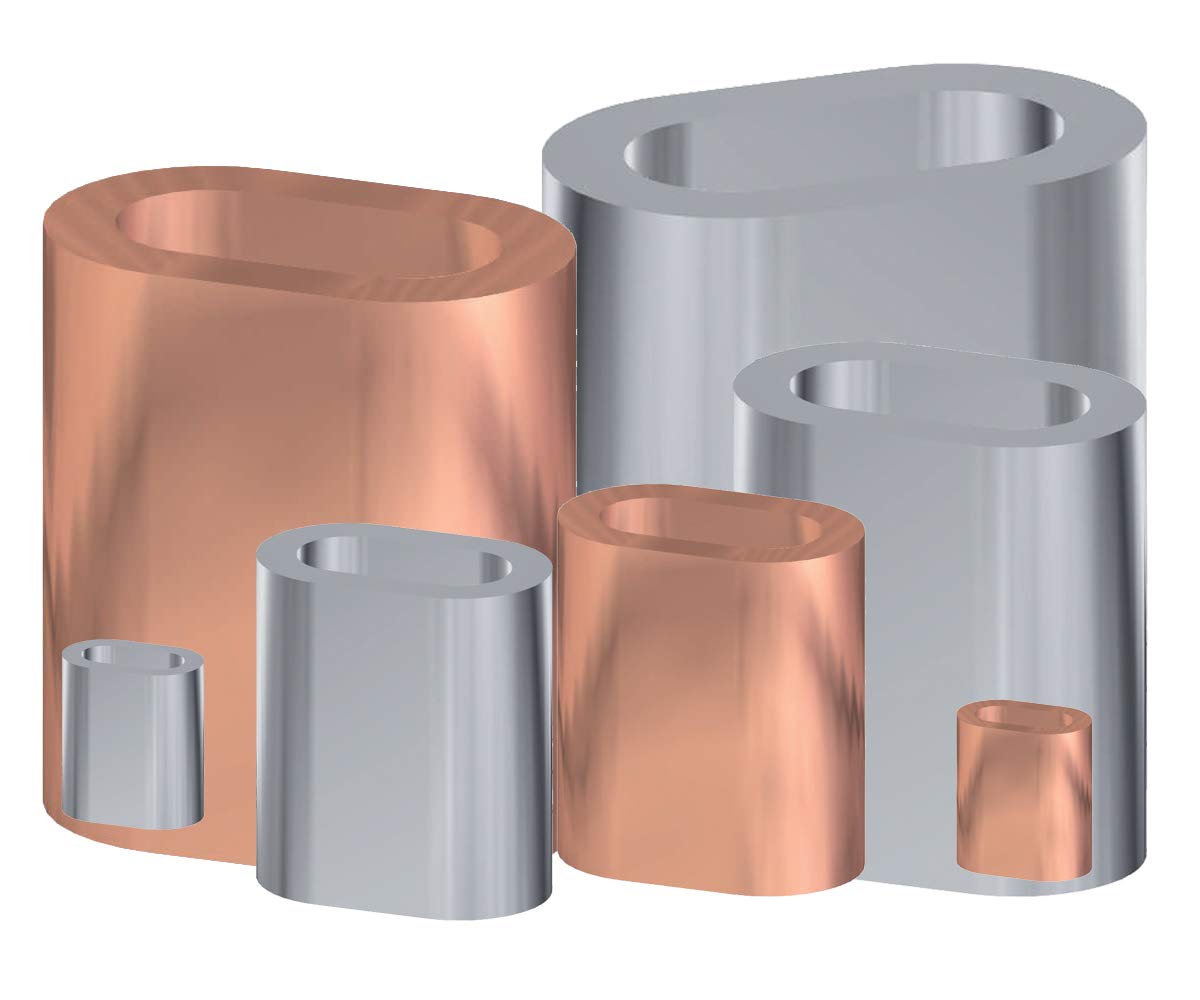 Buy Steelando Pack of 10 Ferrules Wire Rope Clips, Press Terminals