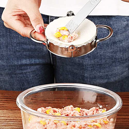 Dumpling Maker Stainless Steel Dumpling Molds Ravioli Wonton Press Dumpling Making Device Machine (Medium) #TOP4