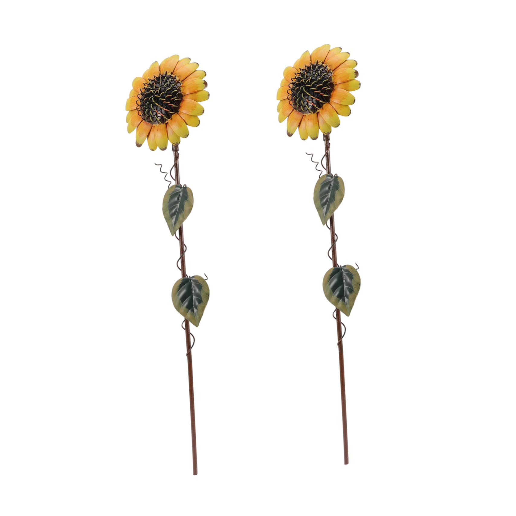 Sonnenblumen Gartendekor 2 Stück aus Rostfreiem Eisen Blumenstecker für Garten und Terrasse für Außenbereich und Landschaftsbeet
