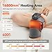 IKEEPFIT Cordless Knee Massager with Heat Vibration for Pain Relief, MAXwarm 4.0[2026 Upgraded] - Electric Heated Knee Brace with 5 Heat Levels and 3 Massage Mode, Gifts for Men Women (Grey, Single)