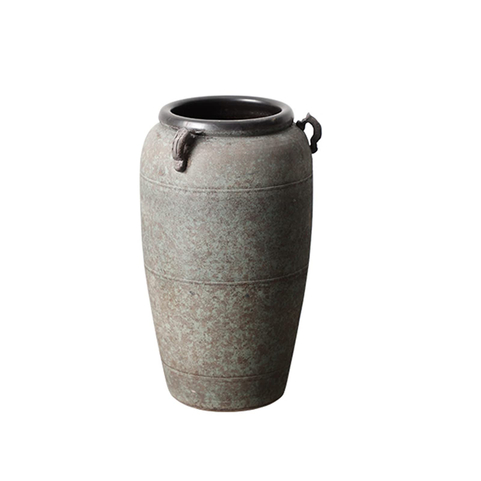 asdchZen Garden Decoration Vase, Home Multifunction Large Vase Outdoor Fresh Flowers Ceramic Vase,37 * 60CM
