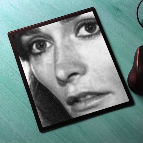 Seasons Margot Kidder - Original Art Mouse Mat #js001