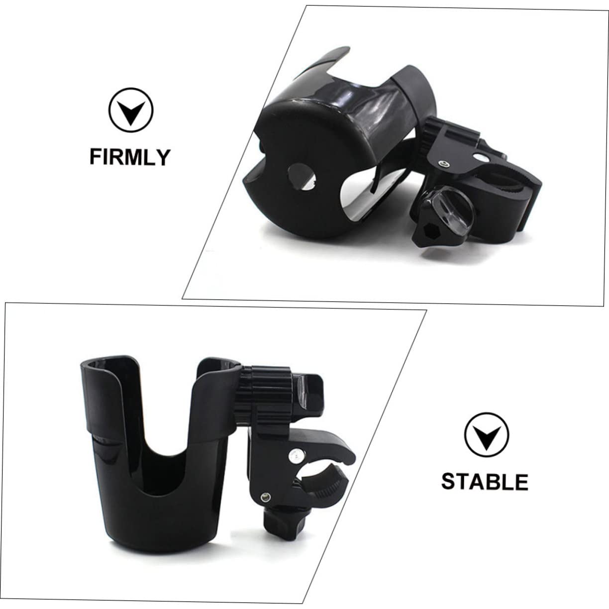 HAPINARY Handlebar Bottle Holder Compact Rotatable Clamp Cup Holder for Baby Bottle