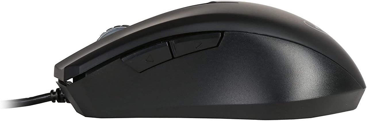 Rosewill Ergonomic Computer Laptop Gaming Mouse, 5 Levels up to 4000 DPI w/ Advanced Optical Sensor, 7 LED Backlit Colors - RGM-400 (Renewed)