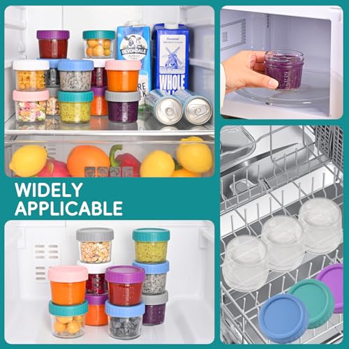 Dehov 6-Piece Glass Baby Food Jars