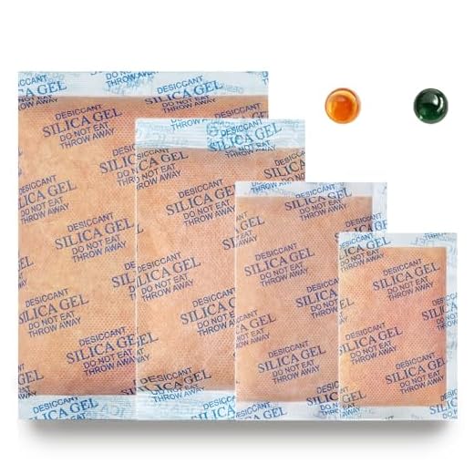 WENAI 50/100/200/400 Gram Silica Gel Packets, 15 Packs Total, Rechargeable Desiccant Packets with Orange Color Indicating, Safe Silica Gel for Storage, Silica Packets for Moisture Control