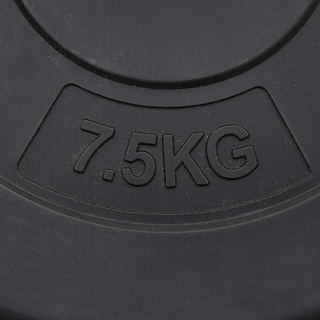 Zestaw obciążników do hantli 30 kg, 4 talerze 2 x 10 kg 2 x 5 kg, obciążniki do hantli z powłoką z tworzywa sztucznego, przyjazne dla podłoża do drążków 2,5 cm