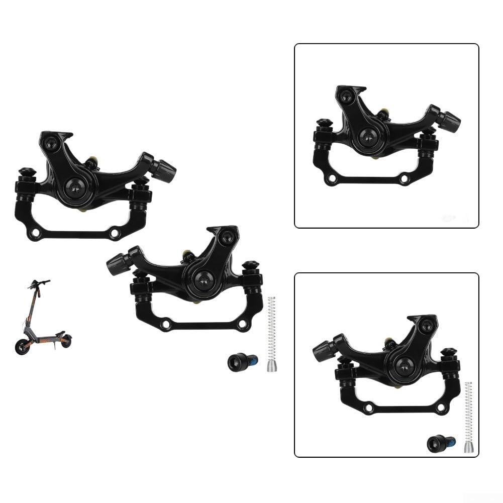 Pinza de freno de disco de aleación de aluminio con resorte para scooter eléctrico Kukirin G2 - Montaje delantero o trasero derecho, 10.3 x 5 x 6.9 cm, 223 g(B)