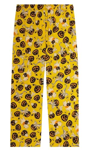Disney Men's Winnie The Pooh and Friends Jack-O-Lantern Lounge Bottoms Pajama Pants4