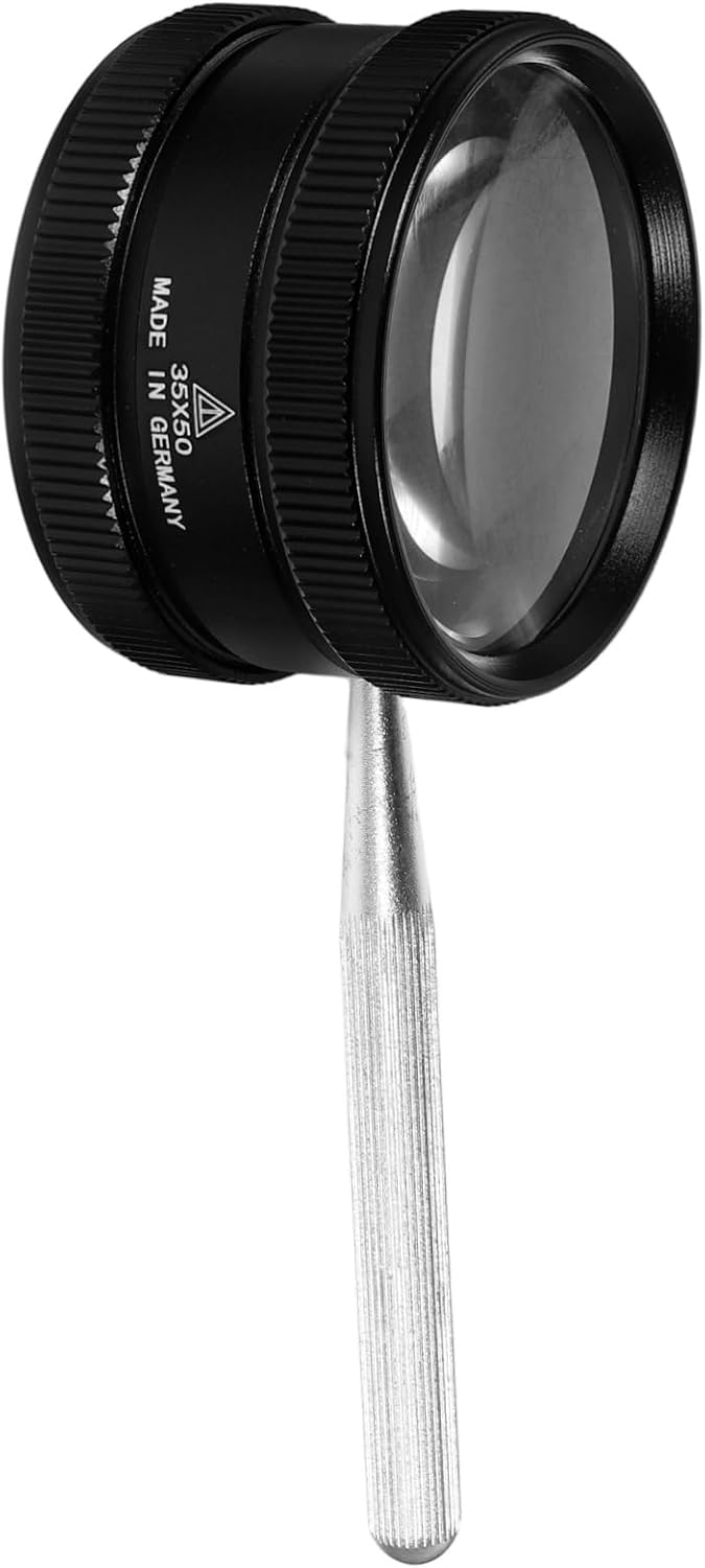 VALICLUD 35times Portable Magnifying Glass for Jewelry Magnification Diamond Identification Jewelry Loupe