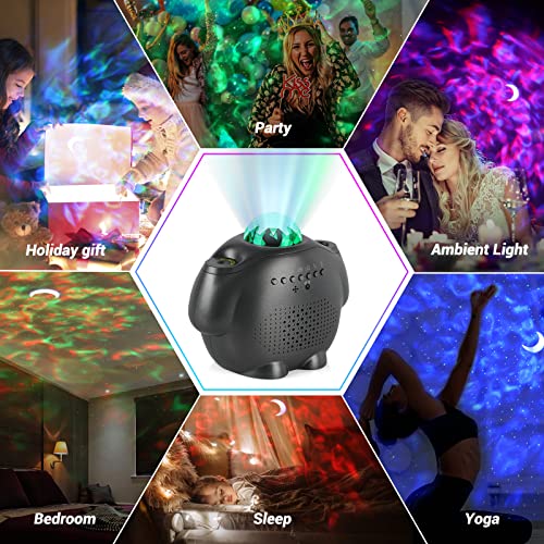 Proiettore Stelle Soffitto, Enteenly Luce Notturna Bambini, Galaxy Proiettore Lampada con Bluetooth, Telecomando, Luce Notturna per Camera dei Bambini - Image 8