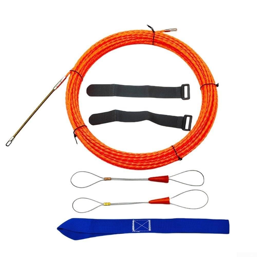 Cinta de pescado de 50 m guía cables sin atascos mediante extractor de pared