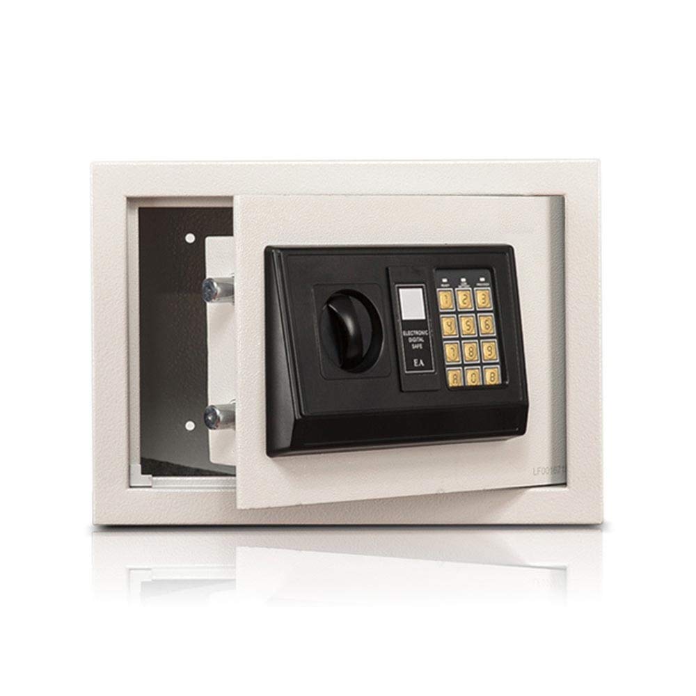 Casseforti Cassetta di Sicurezza Digitale in Acciaio Nascosta con Serratura per casa, Ufficio, Hotel, Gioielli, Contanti, Storaeasy Cassaforte compatta e robusta/Bianco/20X31X20 cm
