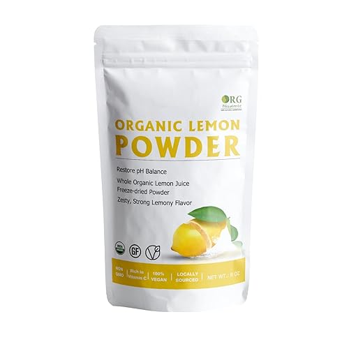 Orgnisulmte Polvo de limón orgánico jugo de limón entero polvo liofilizado de 8 onzas