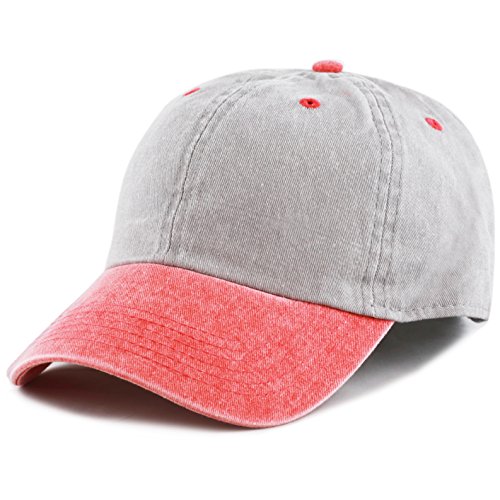 Image of The Hat Depot 100% Cotton Pigment Dyed Low Profile Dad Hat Six Panel Cap