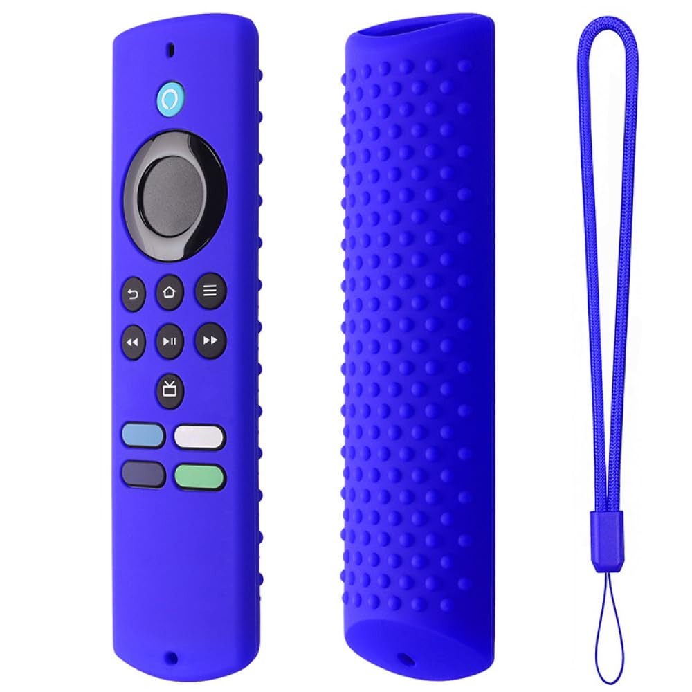 Custodia in silicone per telecomando TV Adatto per Amazon Fire TV Stick Lite 2021 Blu