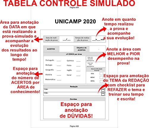 Unicamp 2º Fase Provas 2014 a 2020 + Gabarito COMENTADO de TODAS as questões (H1)