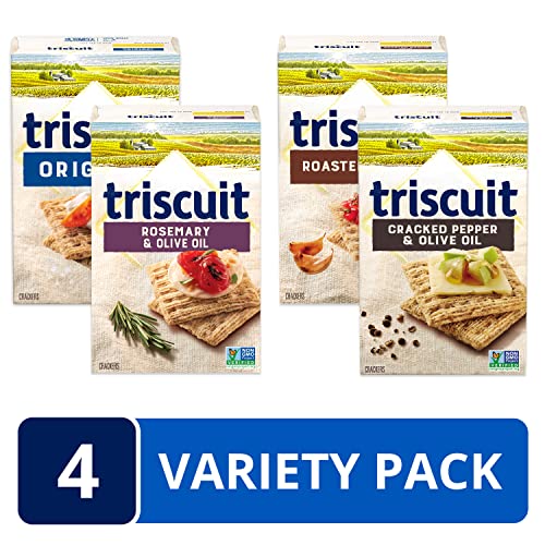 Triscuit Whole Grain Crackers 4 Flavor Variety Pack, 4 Boxes #TOP1