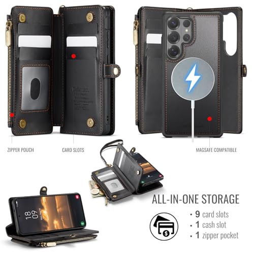 Defencase for Galaxy S26 Ultra Case Wallet Compatible with Magsafe, Black by Defencase - Used condition - Image 2