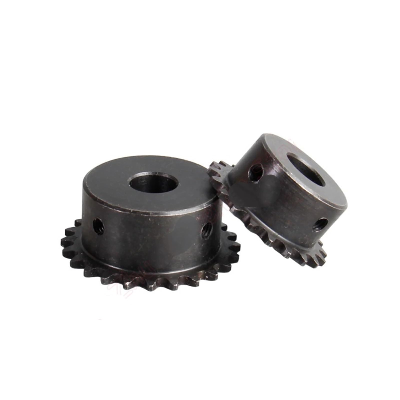 Ingranaggio conico a spirale con denti dell'ingran 1pc 24T-35T 03C Ruota dentata for azionamento industriale 24 26 28 30 33 35 Denti 45# Ingranaggio a catena in acciaio(12mm-35 Teeth)