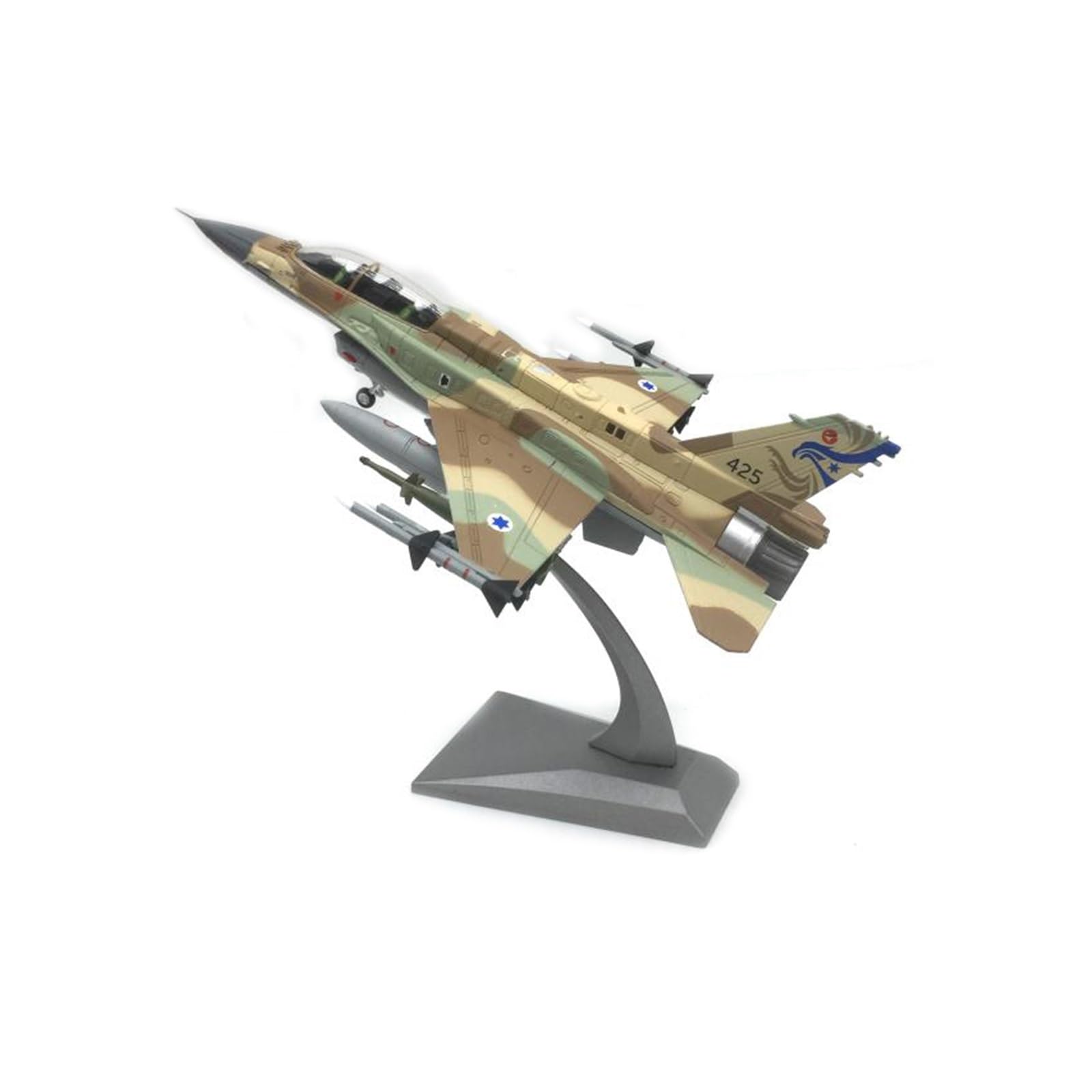 Must-Have for Collectors Modello in Piccola Scala Aerei 1:72 per F-16I Fighter Simulazione Modello in Lega pressofusa Finito Decorazione del Desktop Kit di Costruzione di Modelli
