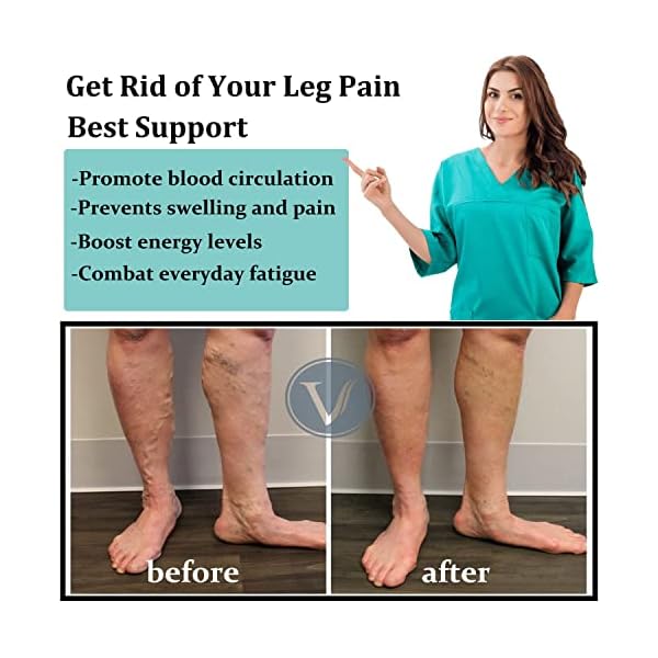 4 Pairs Copper Compression Socks for Men&Women(15-20mmHg), Compression Stocking for Swelling Running Hiking Travel Nursing - Image 3