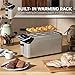 WHALL Long Slot 4 Slice Toaster, Touch Screen Toasters with Projection Display, 1.5