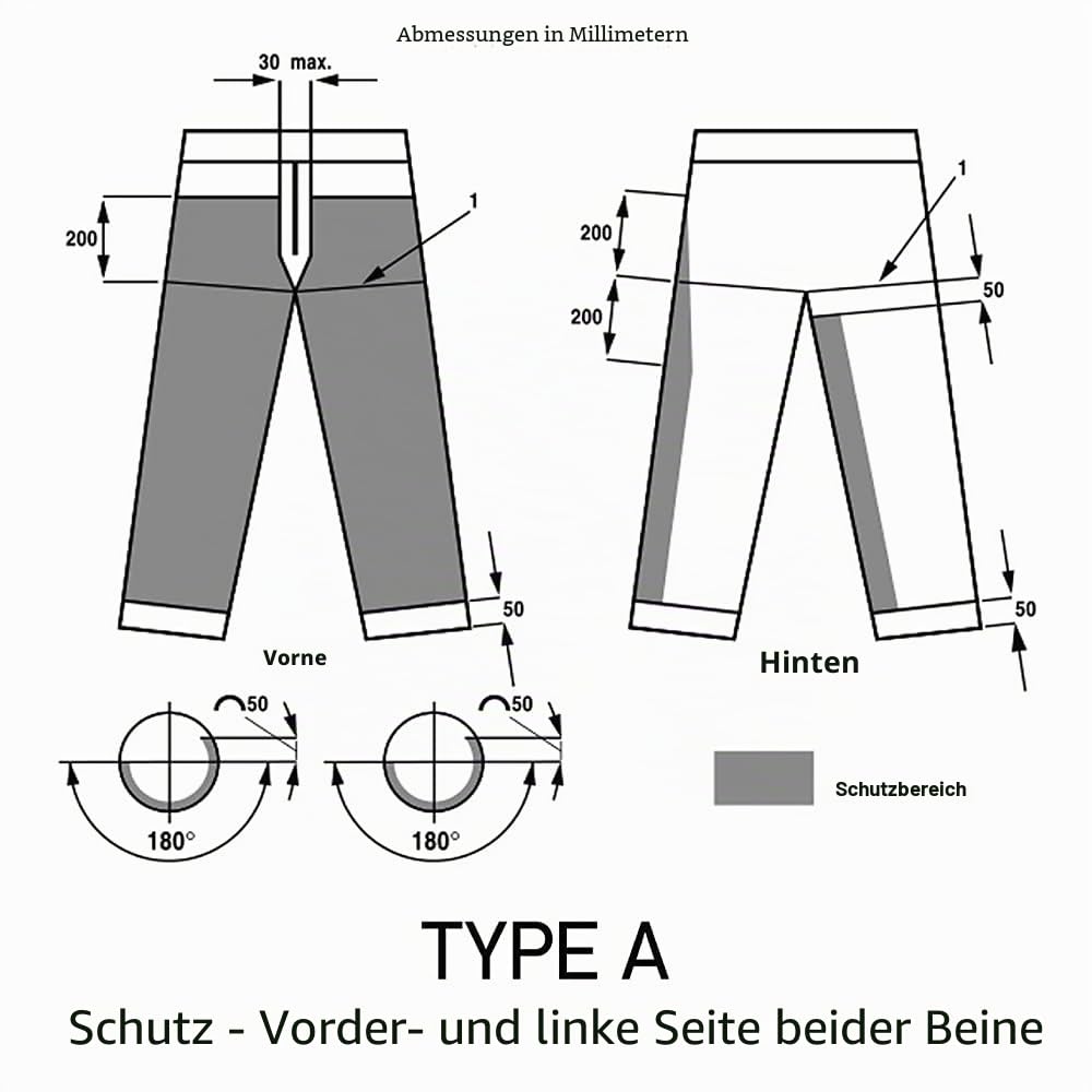Oregon Yukon Kettensägen-Schnittschutzhose Typ A Klasse 1