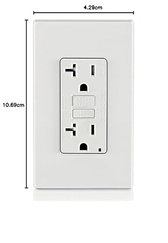 Vista 56 de Leviton Combinación GFCI de autoprueba SmartlockPro de 15 A con USB tipo A y tipo C en pared, cargador USB para teléfonos inteligentes y tabletas