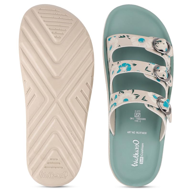 Image of WALKAROO Comfort Sandal For Women's|Lightweight and Comfortable|Soft Cushioned Insole|Stylish Casual Wear|WE2024