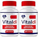 Vitaldi Capsules, Official Vitaldi Advanced Blood Formula Supplement Pills - Maximum Strength, All Natural Healthy Circulation & Stable Levels, Premium Vital-Di Health Reviews (2 Pack)