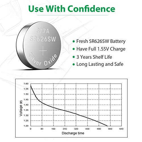 LiCB-10-PCS-SR626SW-377-AG4-15V-Button-Cell-Watch-Batteries