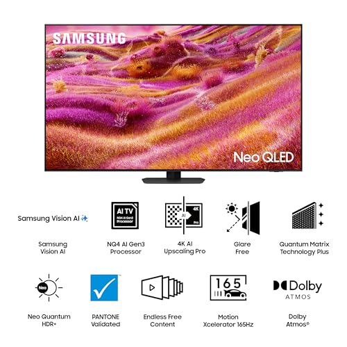 Image of Samsung 138 cm (55 inches) 4K Ultra HD Mini-LED Neo-QLED Smart TV QA55QN90FAULXL