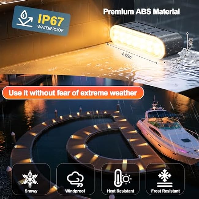 Solar Step Lights Stair Light Warm White Light