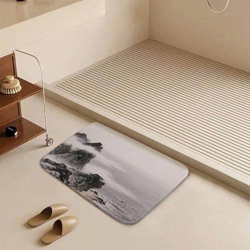 Alfombras de baño suaves y absorbentes para suelo de ducha 7