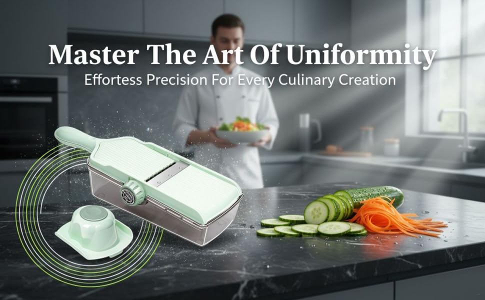 Cortadora de Verduras Ajustable con Canasta y Acero Inoxidable miniatura 6