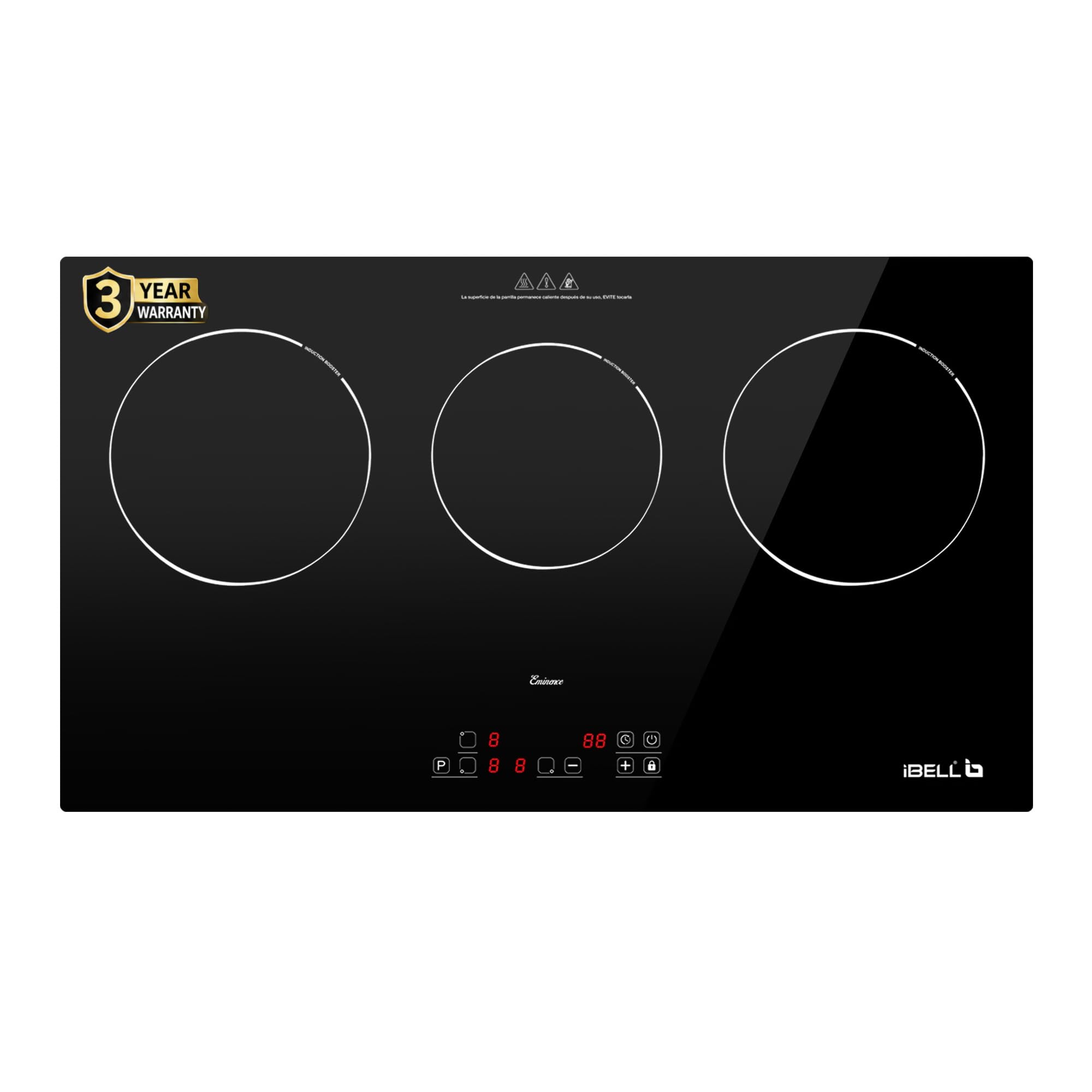 IBELL Induction Hob - 2 Zones, Touch Controls -4