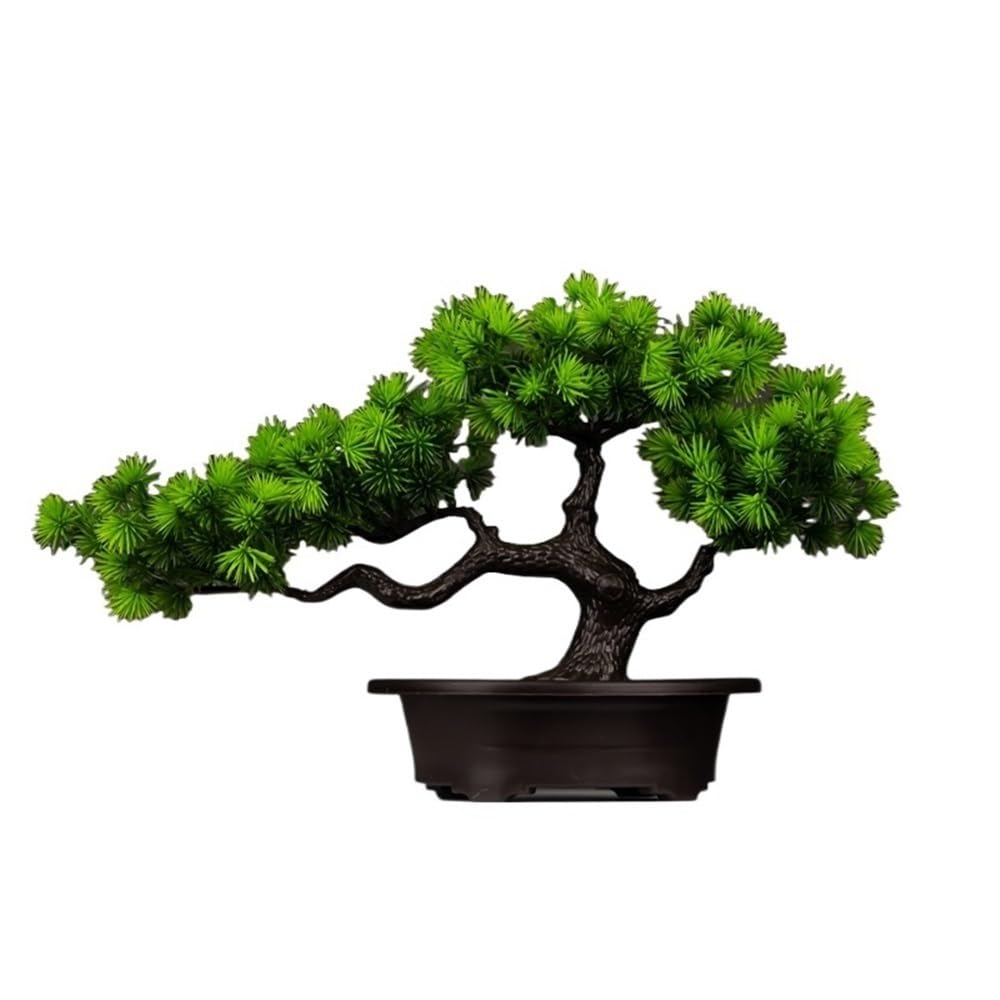 HCZKIUJY Bonsai Artificial Pine Plants Bonsai Fake Tree Ornaments Plastic Landscape Simulation Tree For Home Room Decoration Plant