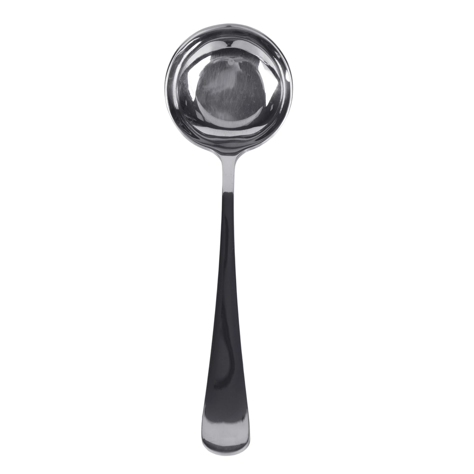 Carotoe 316 Stainlesssteel Stainless Steel Dining Spoon With Round Bowl And Long Handle For Rice Serving, Soup Scooping, And Daily Home Use Rice Serving Spoon Soup Table Long Handle Round Bowl Metal Dining Home Meal Utensil
