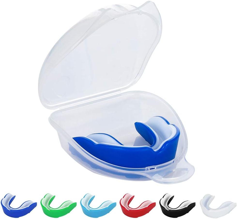 limewie6 Pcs Sports Mouth Guards, Athletic Teeth Mouth Guards Mouthguard Mouthpiece Teeth Protective Braces for Rugby Kickboxing Taekwondo Softball Lacrosse