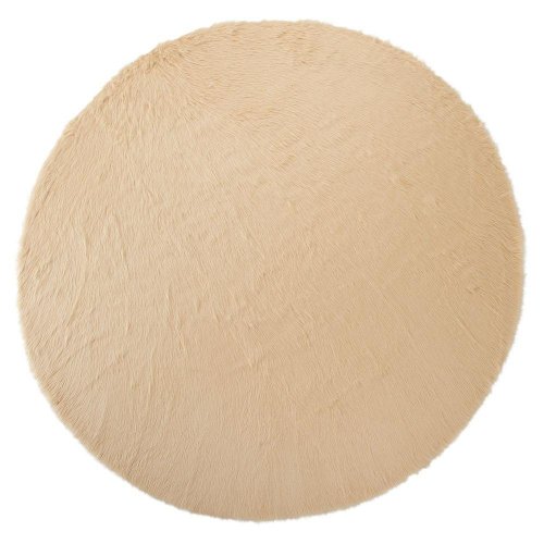 Home Decorators Collection Faux Sheepskin Area Rug, 8' Round, Beige