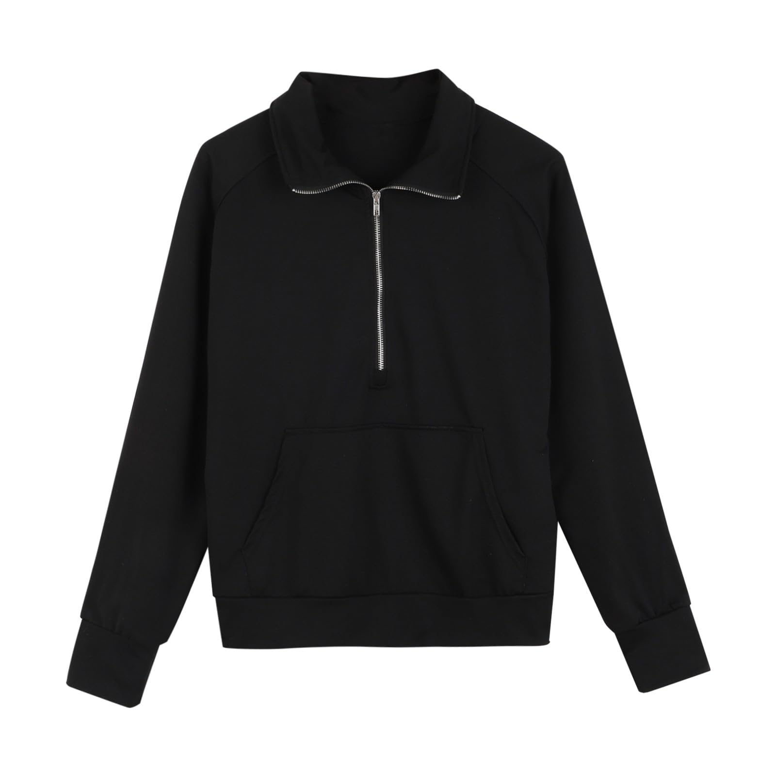 MJGkhiy Tuta Donna Sportiva Invernale Felpa con 1/2 Zip Senza Cappuccio e Pantaloni Tuta Gamba Larga Set Due Pezzi Completo Palestra Tinta Unita Sportivo Completi Eleganti Tute da Ginnastica Completa