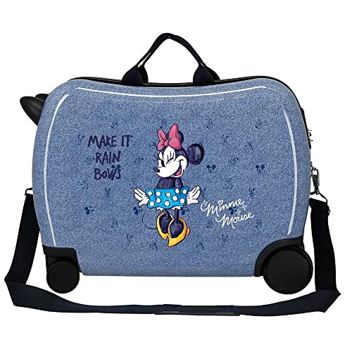 Disney Minnie Make it Rain Bows Children's Suitcase Blue 50 x 38 x 20 cm Rigid ABS Side Combination Lock 34L 1.8 kg 4 Wheels Hand Luggage3
