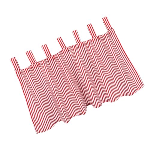 LAPYAPPE Cortina de Moda para Ventana en Color Rojo, Tela Resistente al Lavado Acabado Delicado, Adecuado para Cocina y Dormitorio