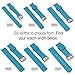 GadgetWraps Silicone Watch Band Strap with Quick Release Pins Compatible with Gizmo Watch, Samsung, Pebble Aqua Blue, 20mm Quick Release